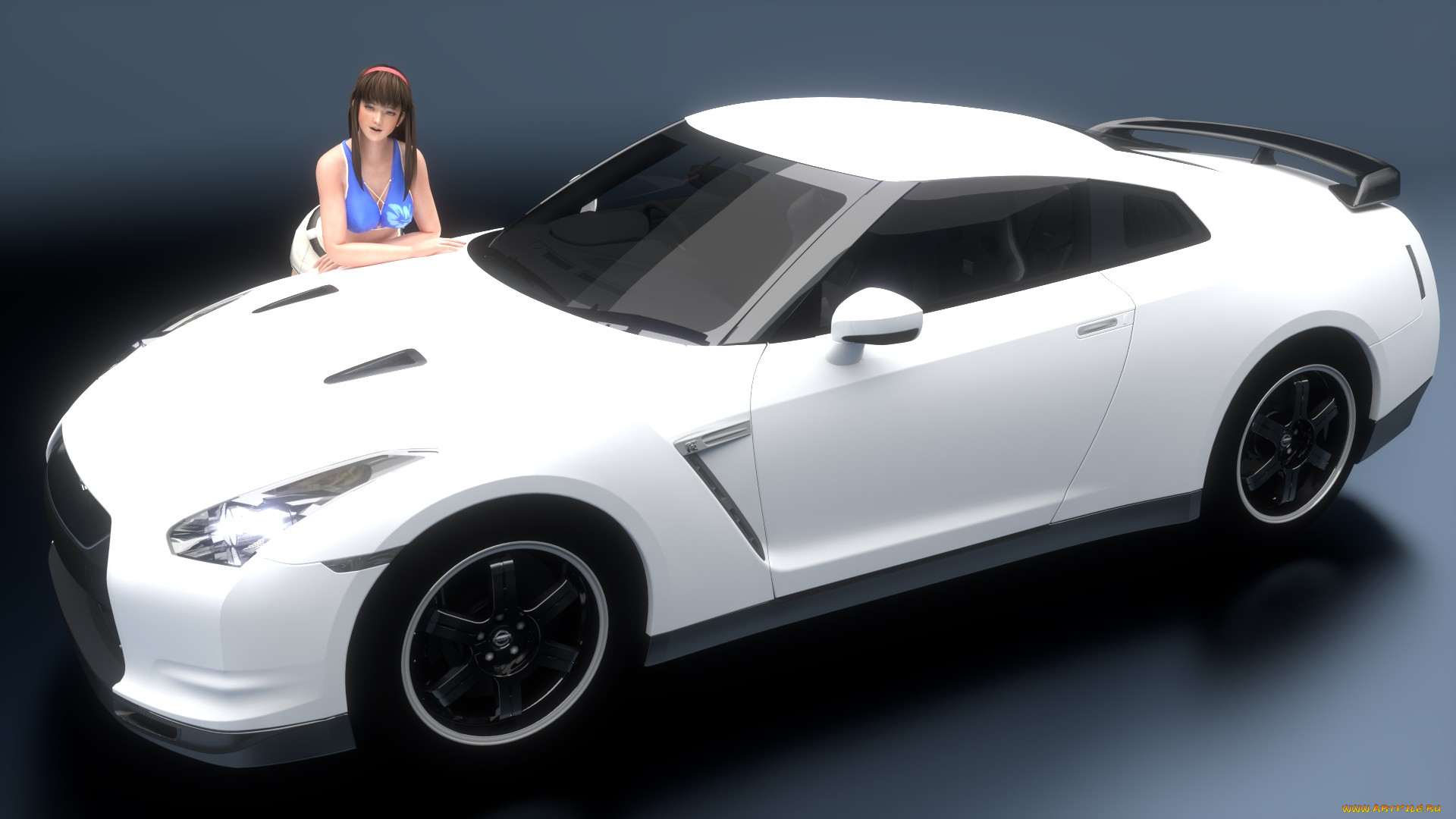 , 3d car&girl, , , , 